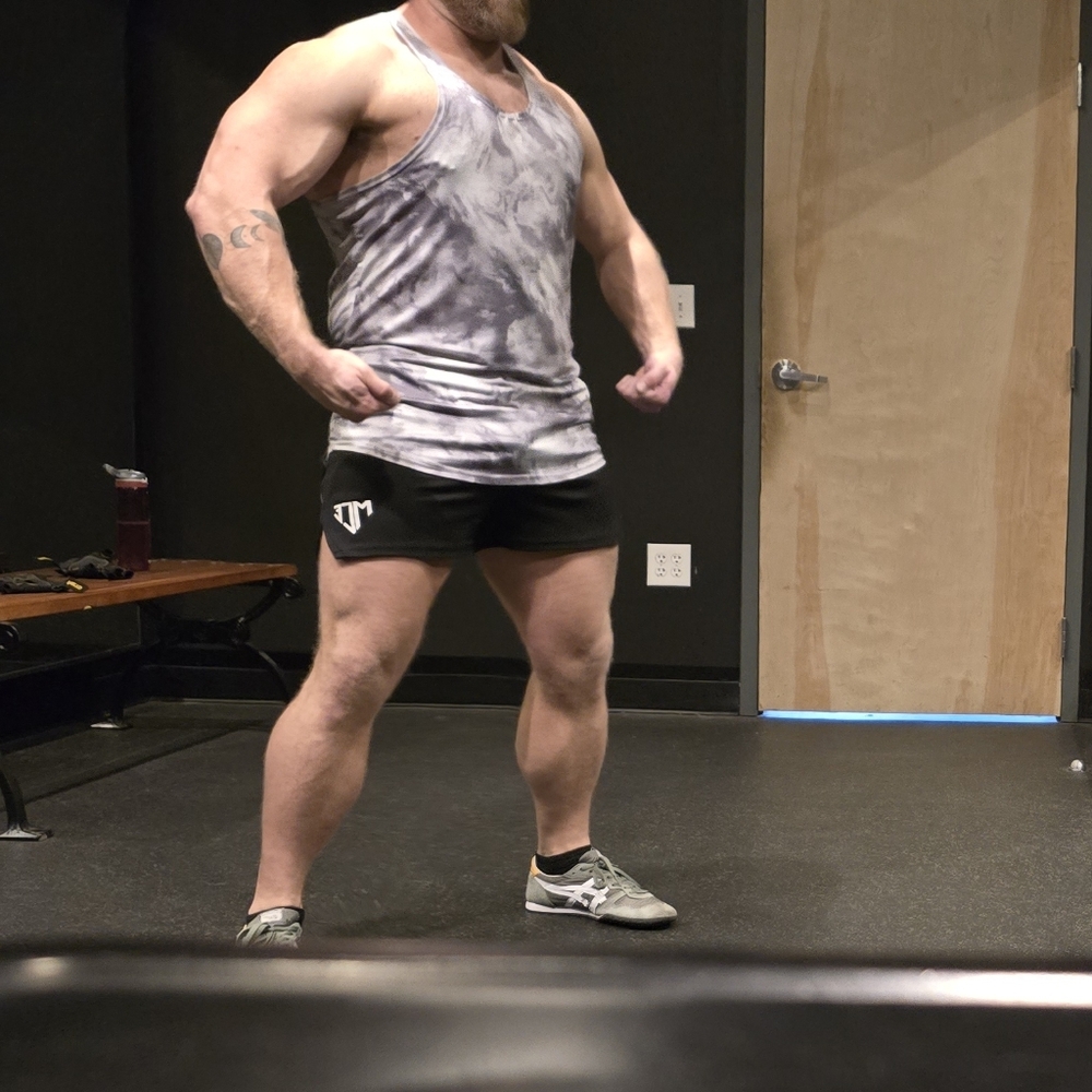 Jed North Grey Marble Stringer Tank - Picture 3 of 3